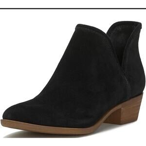 SoftWalk Rylee Boots 5.5 Black Suede NWT Ankle Booties Soft Walk Comfort Boho